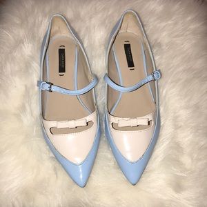 Zara Pointed Toe Mary Jane Flats